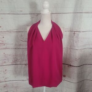 Diane Von Furstenberg  Regan Draped Sleeveless Top Size Small